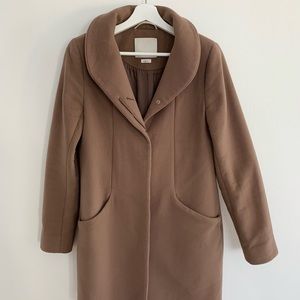 (SOLD) ARITZIA Wilfred Cocoon Coat in Taupe - Small